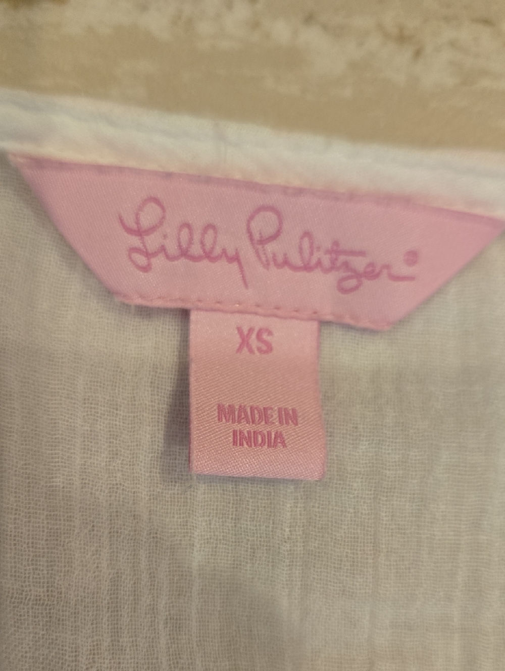 Lilly Pulitzer Sheer White Wide Sleeve Blouse - Picture 2 of 11